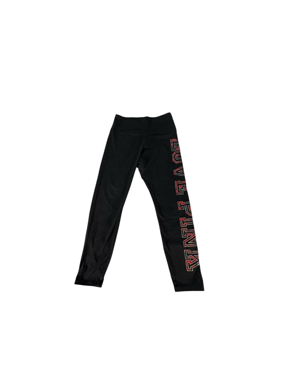 Victoria’s Secret PINK LOVE PINK Plaid High Waist Leggings L Dark Gray